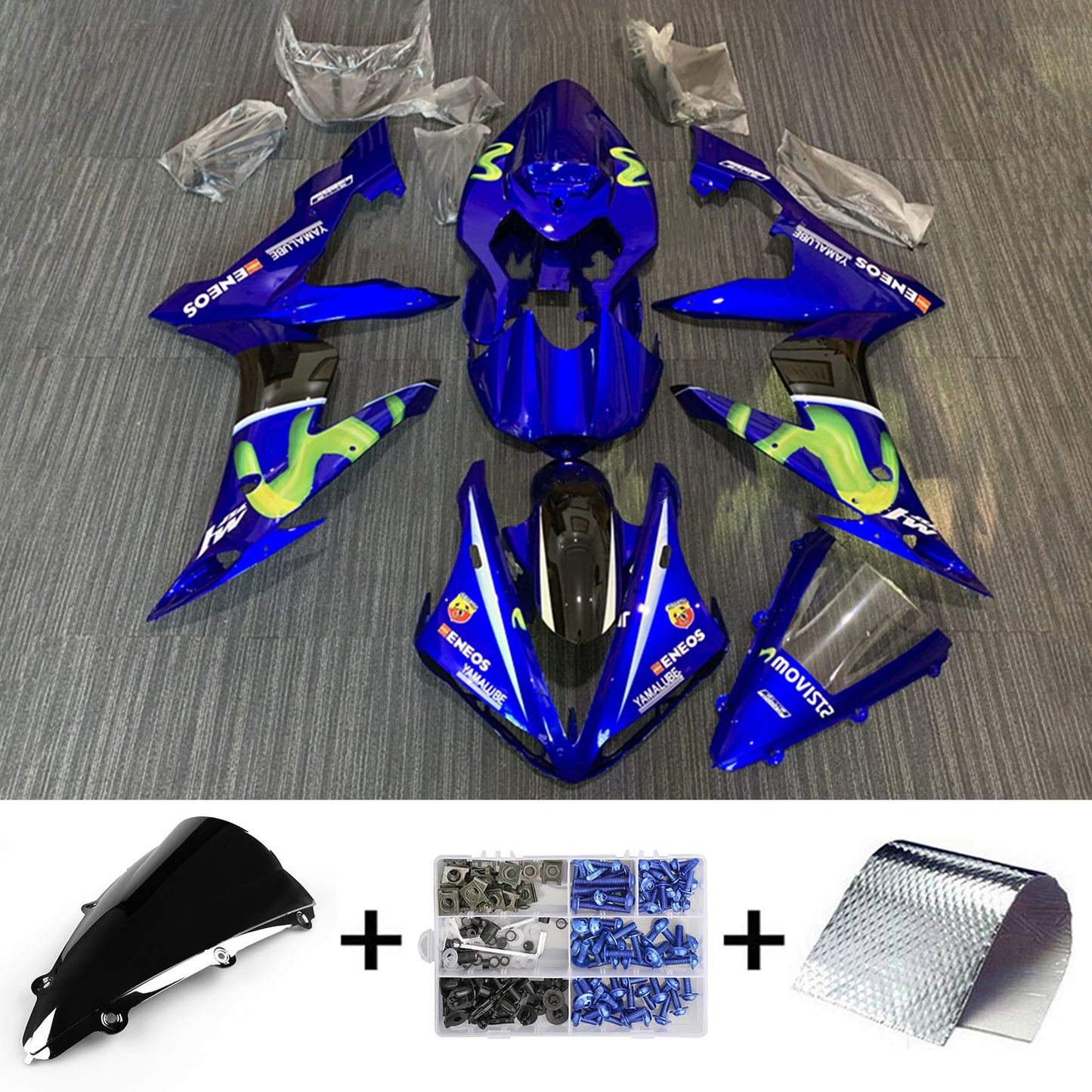 2004-2006 Yamaha YZF 1000 R1 Injection Fairing Kit Bodywork Plastic ABS#37