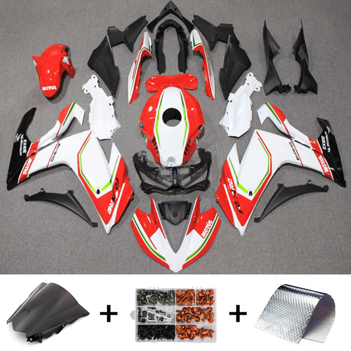 2014-2018 Yamaha YZF-R3 2015-2017 R25 Amotopart Injection Fairing Kit Bodywork ABS #120