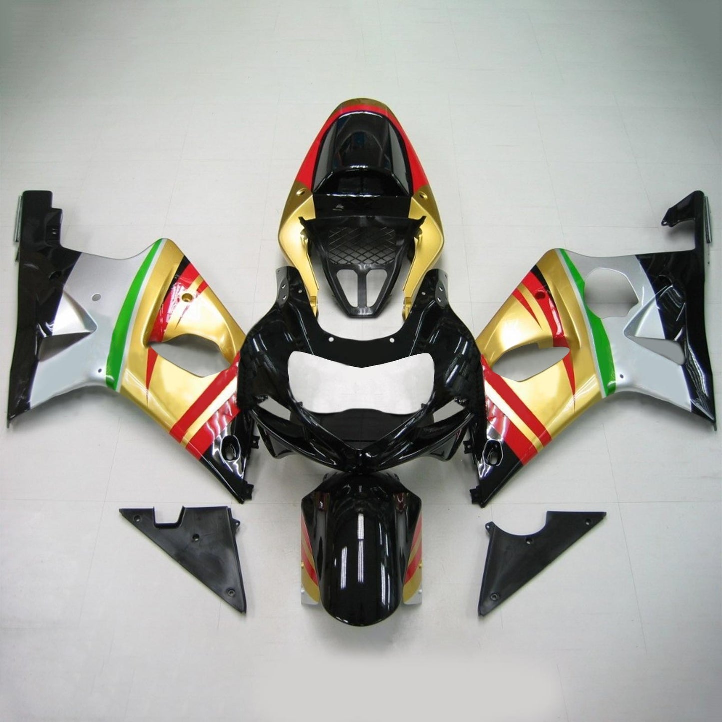 2000-2002 Suzuki GSXR1000 K1 K2 Amotopart Injection Fairing Kit Bodywork Plastic ABS #117