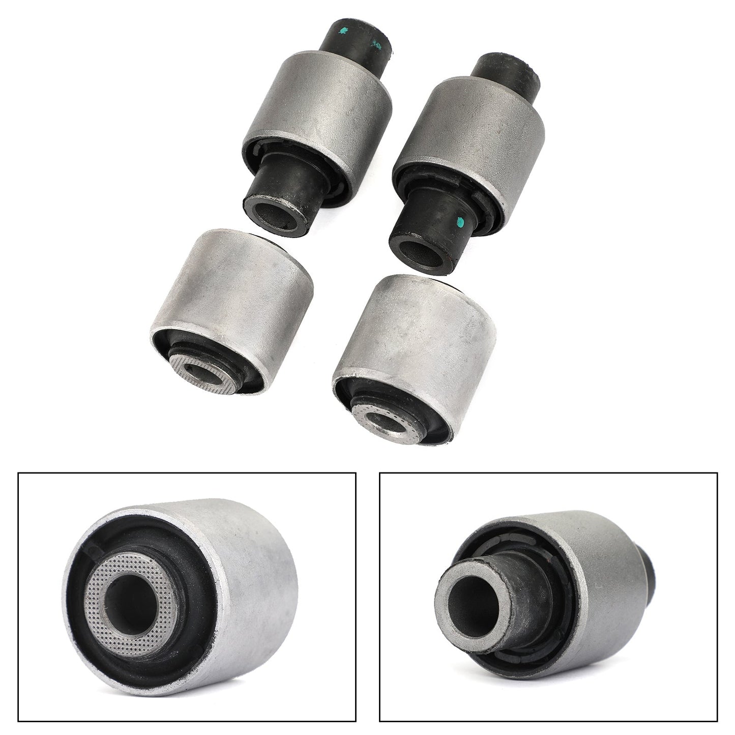 4PCS Front Lower Control Arm Bushing Fit For Nissan 350Z 03-09 2WD Only