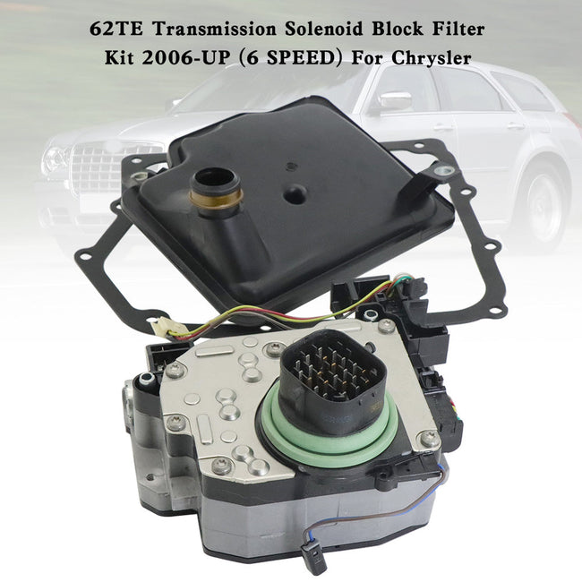 Chrysler 2006-UP (6 SPEED) Transmission Solenoid Block Filter Kit 62TE