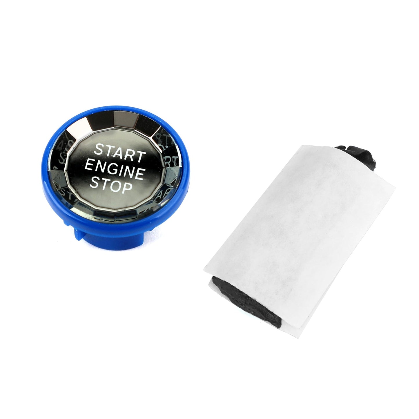 Engine Start Stop Push Button Knob Switch Decor Cover Fit For Jaguar XF XE F-Pace BLK