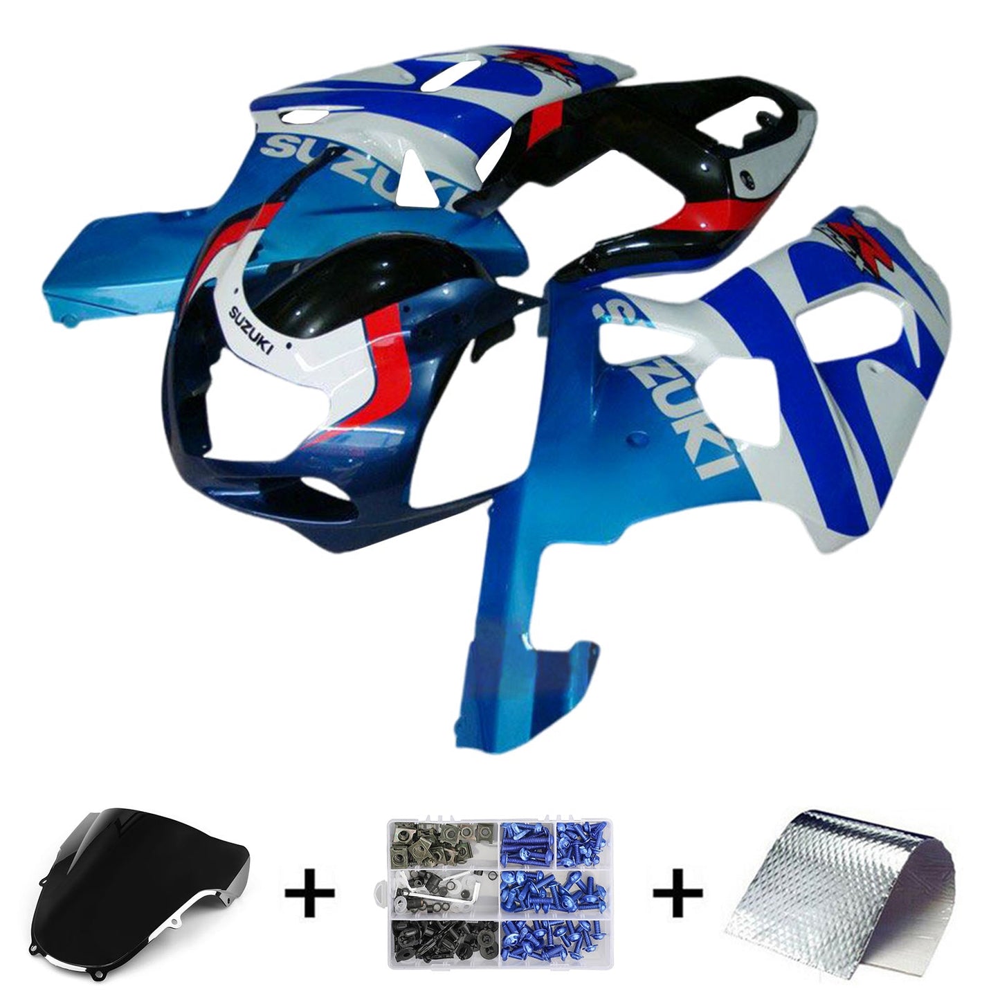 2000-2002 Suzuki GSXR1000 K1 K2 Fairing Kit Bodywork Plastic ABS