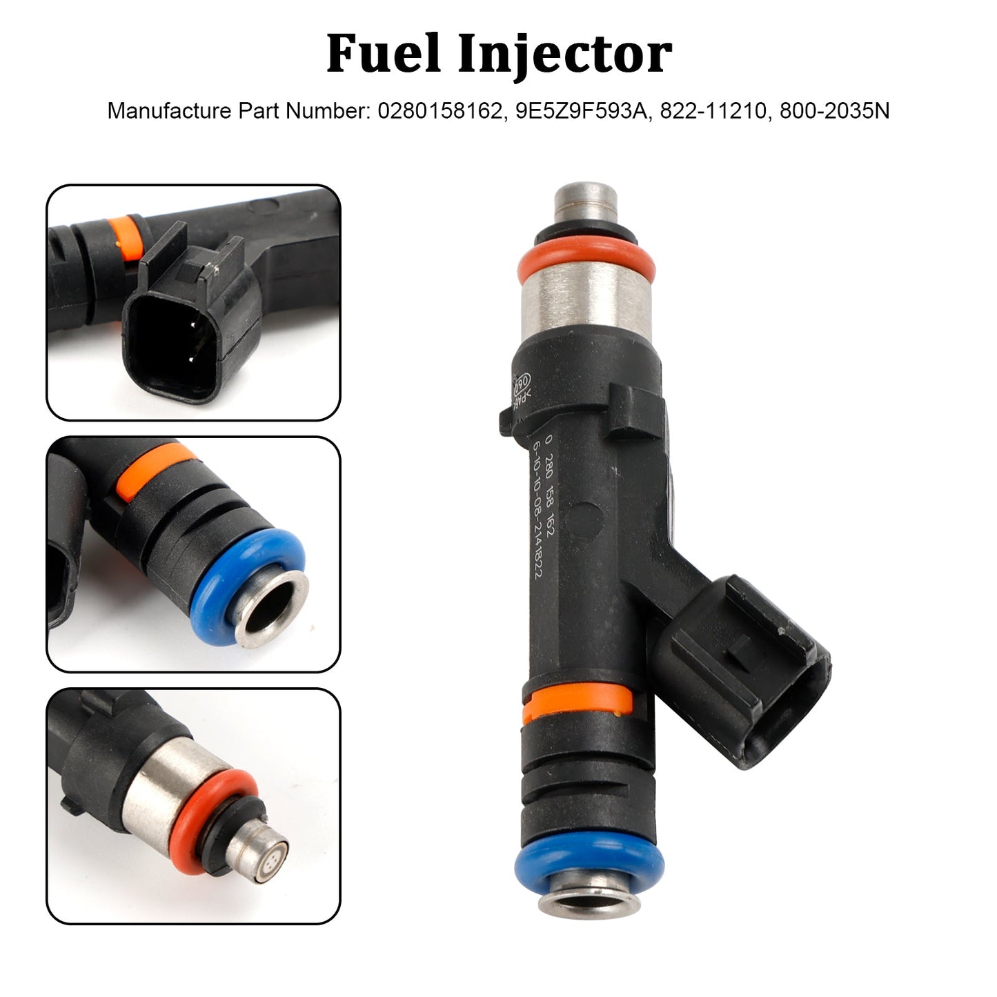 1PCS Fuel Injector 0280158162 Fit Ford Escape Fusion Fit Mercury Mariner 2.5 l4