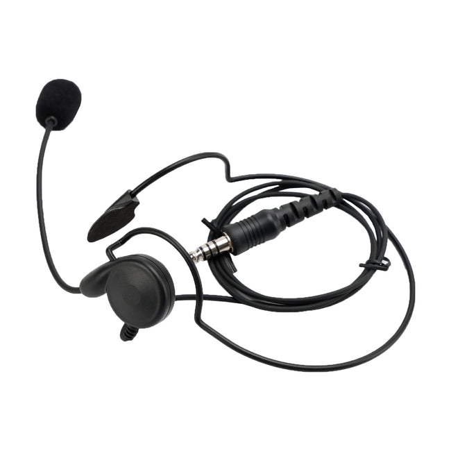 7.1-C7 Ordinary Rear Mount Big Plug Tactical Earhook Headset Earphone In-ear
