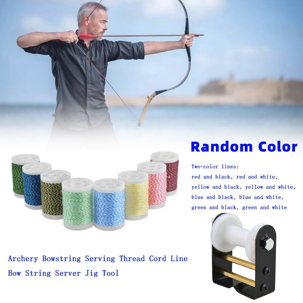 Archery Bowstring Serving Thread Cord Line Bow String Server Jig Tool