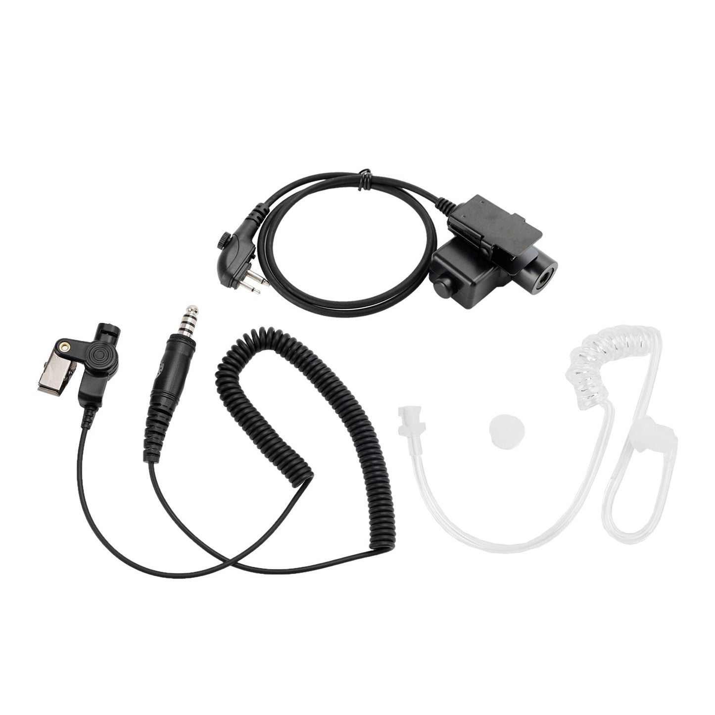 For Hytera PD415 PD500 PD565 6Pin U94 PTT 7.1-A3 Single Transparent Tube Headset