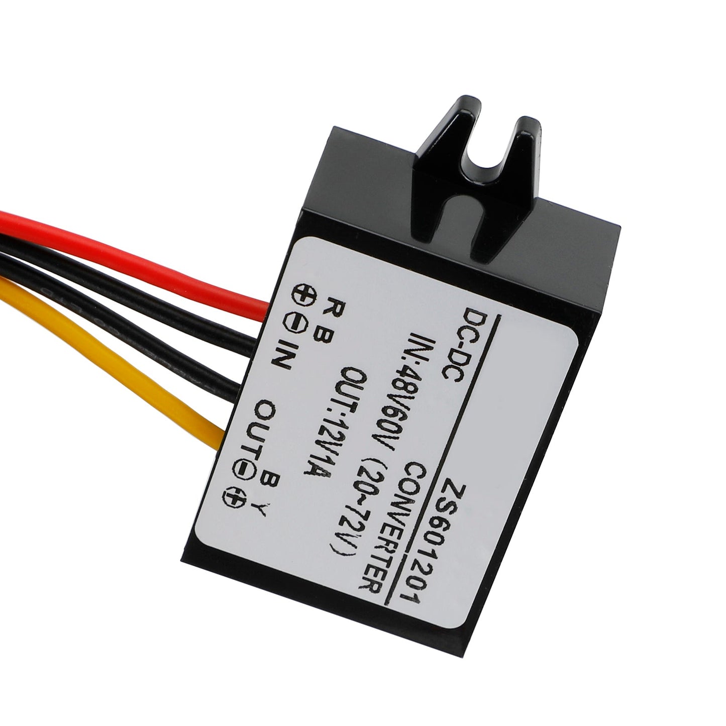 Waterproof DC-DC Converter 60V Step Down to 12V Car Power Supply Module 1A