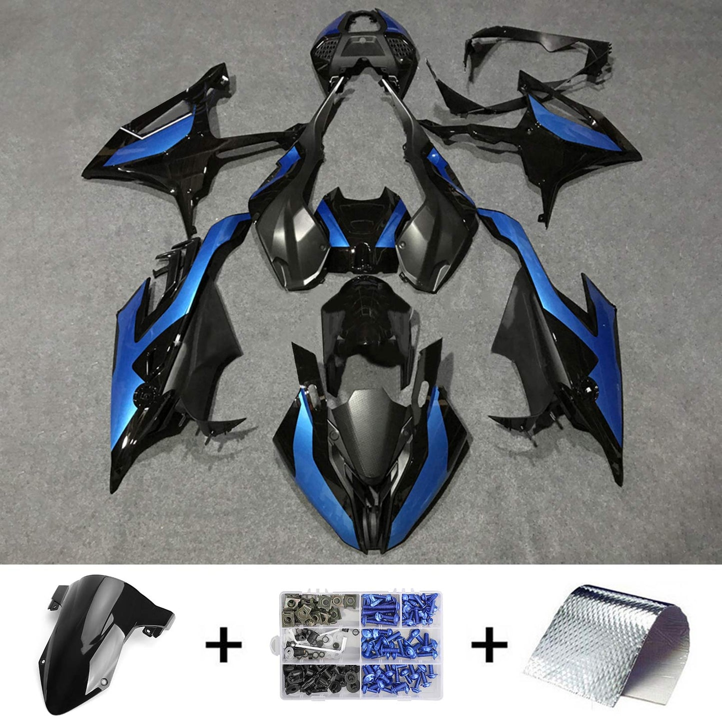 2019-2022 BMW S1000RR Amotopart Injection Fairing Kit Bodywork Plastic ABS #127