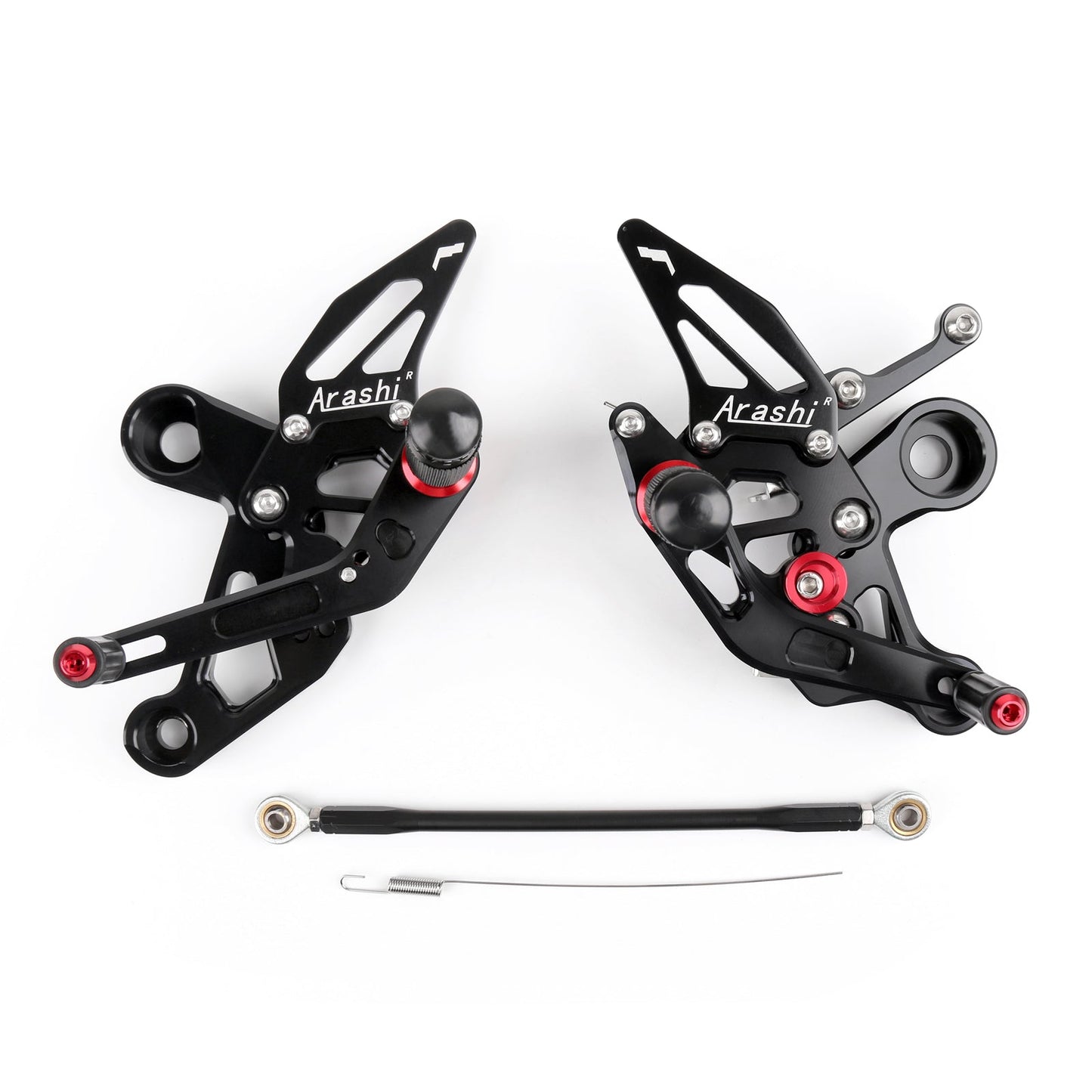 Racing Adjustable Rearsets Foot Pegs Rear Set For 2014 Yamaha MT-09 FZ-09 Black