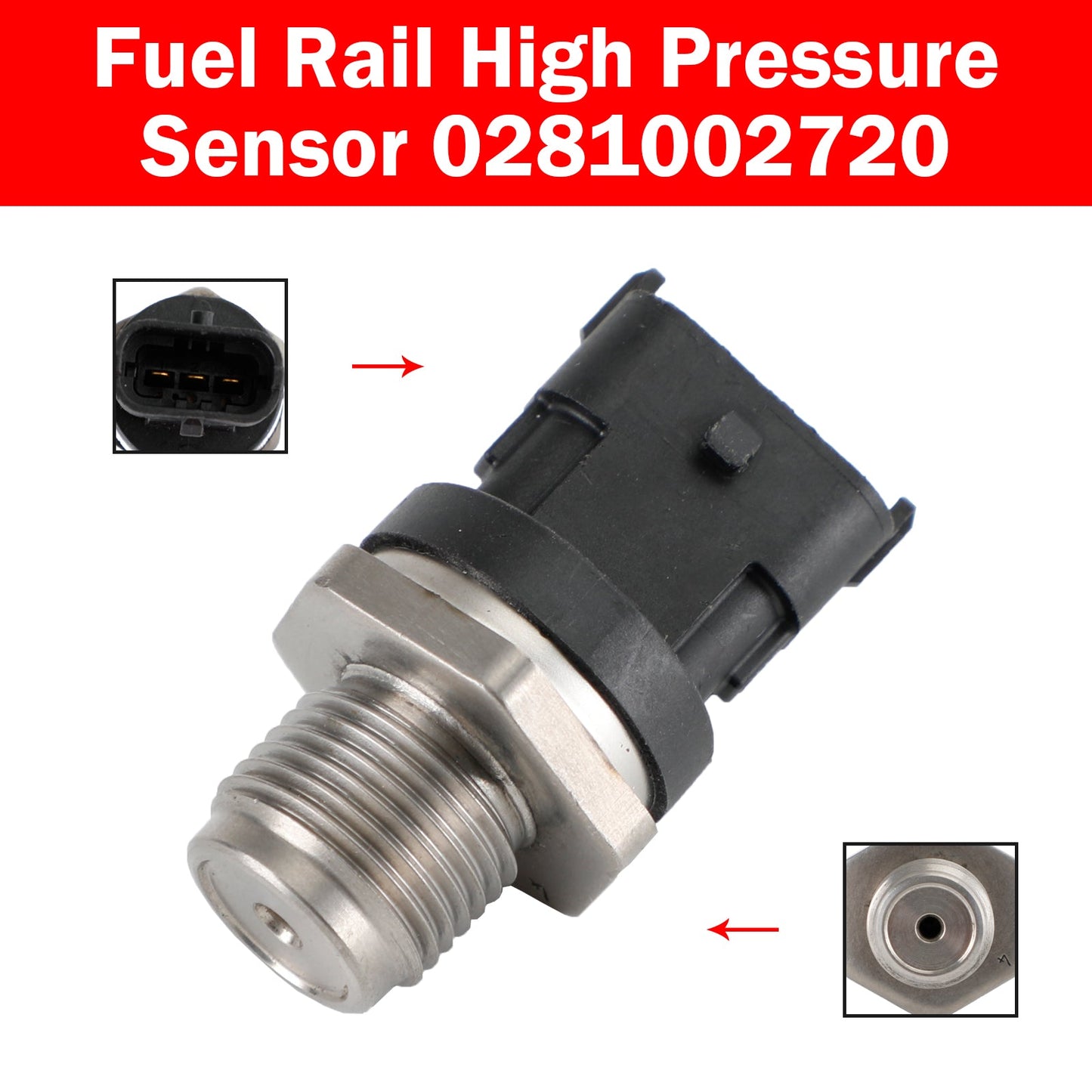 Fuel Rail Pressure Sensor 0281002720 For Renault Espace Master II Megane II