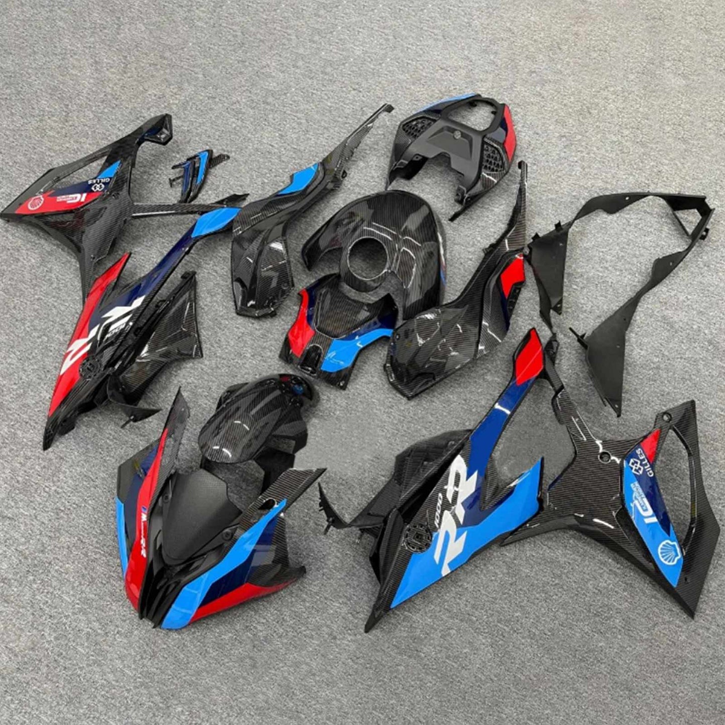 2019-2022 BMW S1000RR/M1000RR Amotopart Black Blue Red Fairing Kit