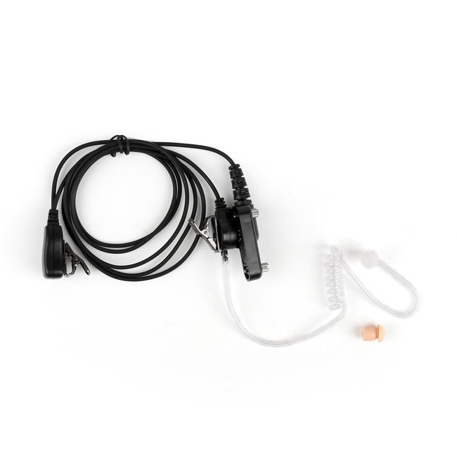 1Pcs Covert Acoustic Tube Headset PTT Mic For Yaesu Vertex VX-820 VX-821 VX-824