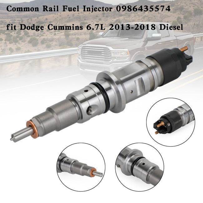 Common Rail Fuel Injector 0986435574 fit Dodge Cummins 6.7L 2013-2018 Diesel