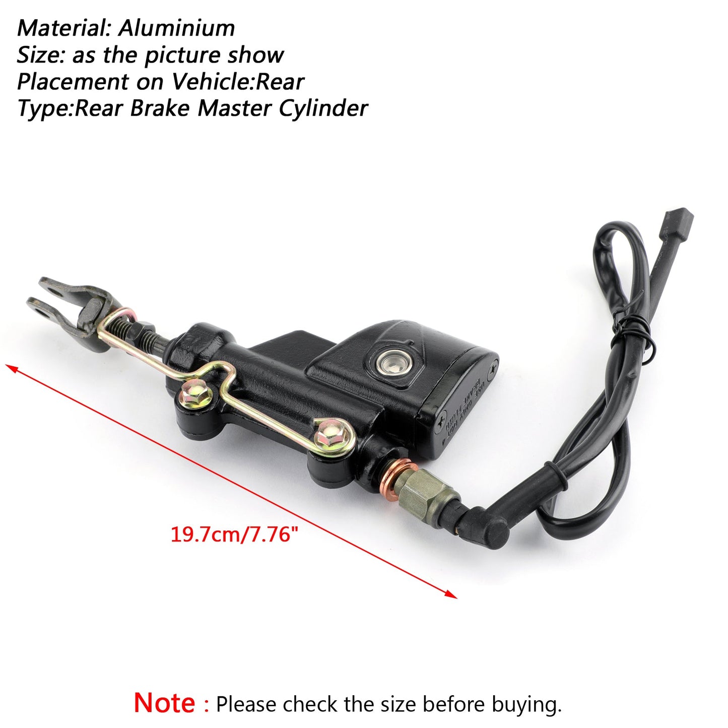 1 Piece Rear Brake Master Cylinder For Apulia APR125-2 APR125-2F APR150-2