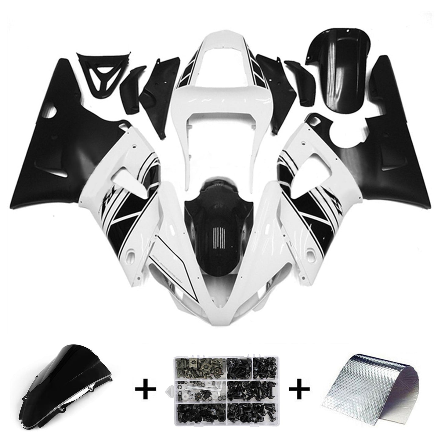 2000-2001 Yamaha YZF 1000 R1 Injection Fairing Kit Bodywork Plastic ABS#117