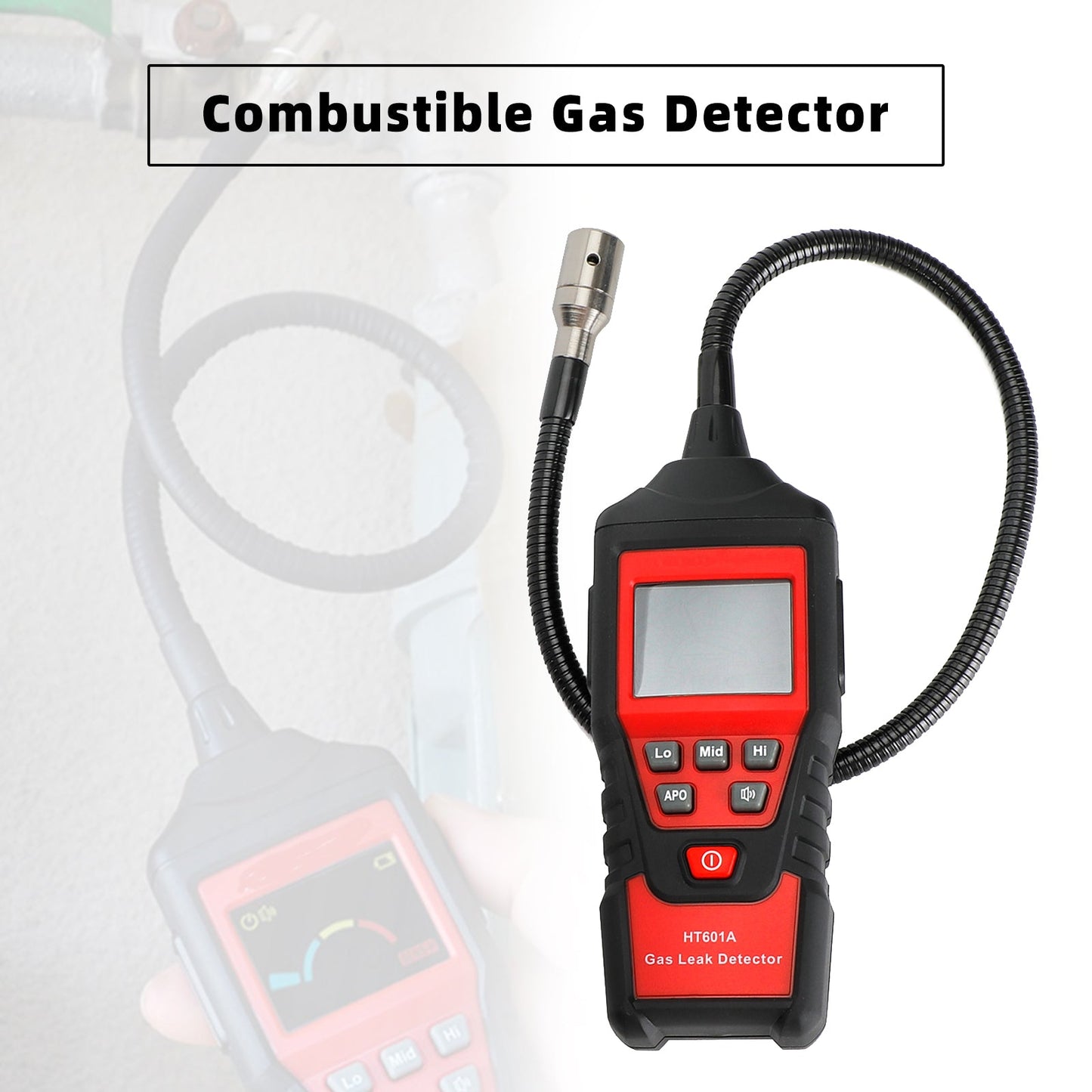 Portable Combustible Natural Gas Propane Leak Detector LCD Tester Visual Leakage