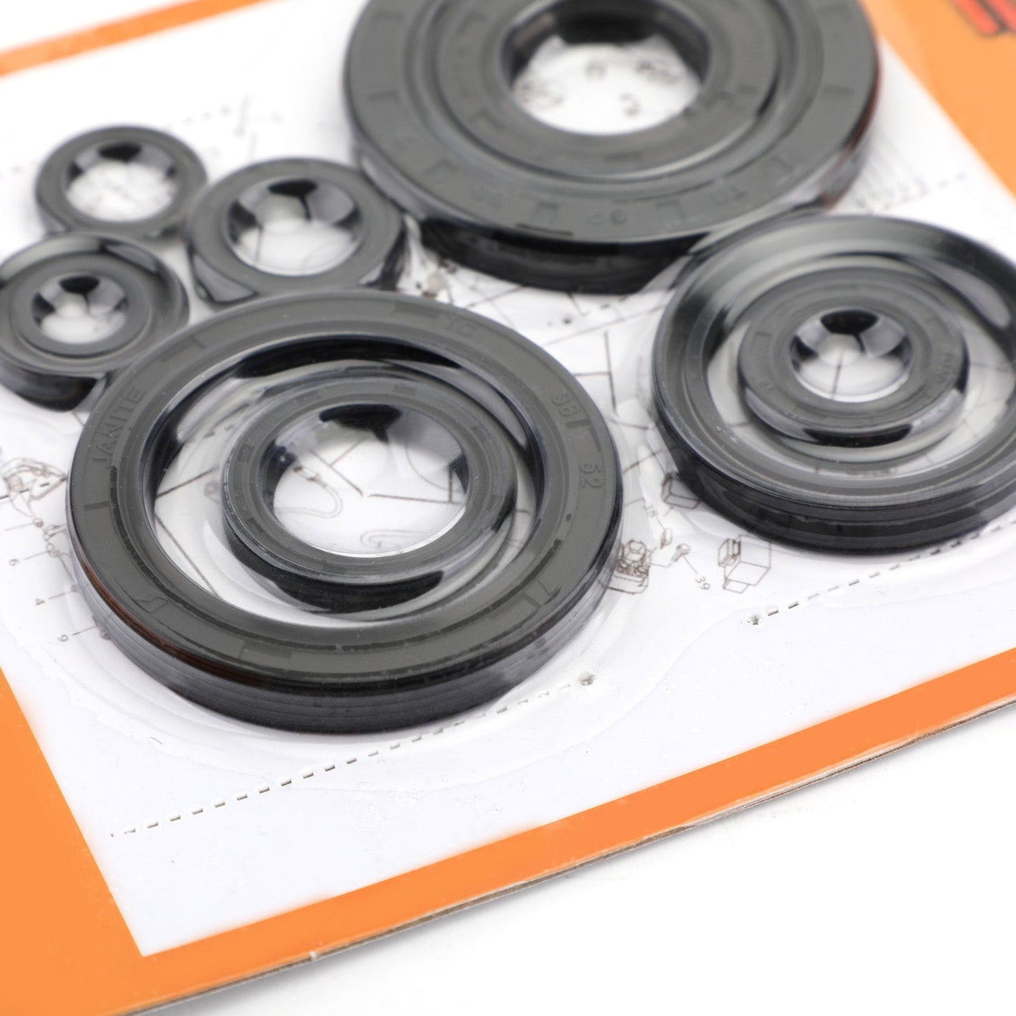 9pcs Engine Oil Seal Kit Set for Honda CRF450R 2009-2014 crf450r CRF-450R