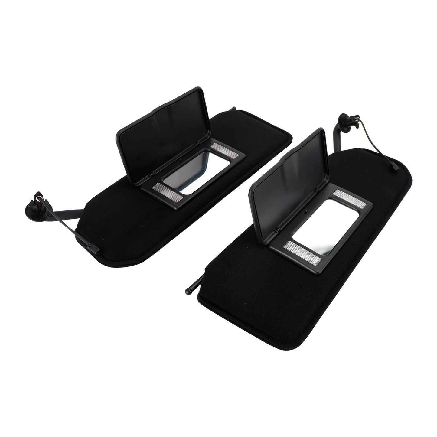 1997-2004 CORVETTE Sun Visor Vanity Mirror C5 Black SunVisors Pair Shaded Fedex Express