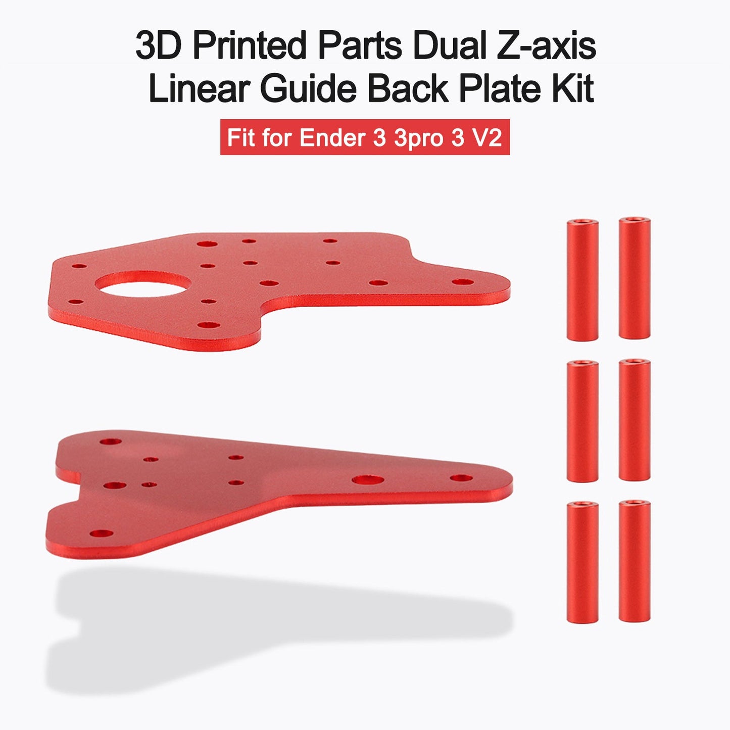 Linear Guide Back Plate Kit for Ender 3 3pro 3 V2 3D Printed Parts Dual Z-axis