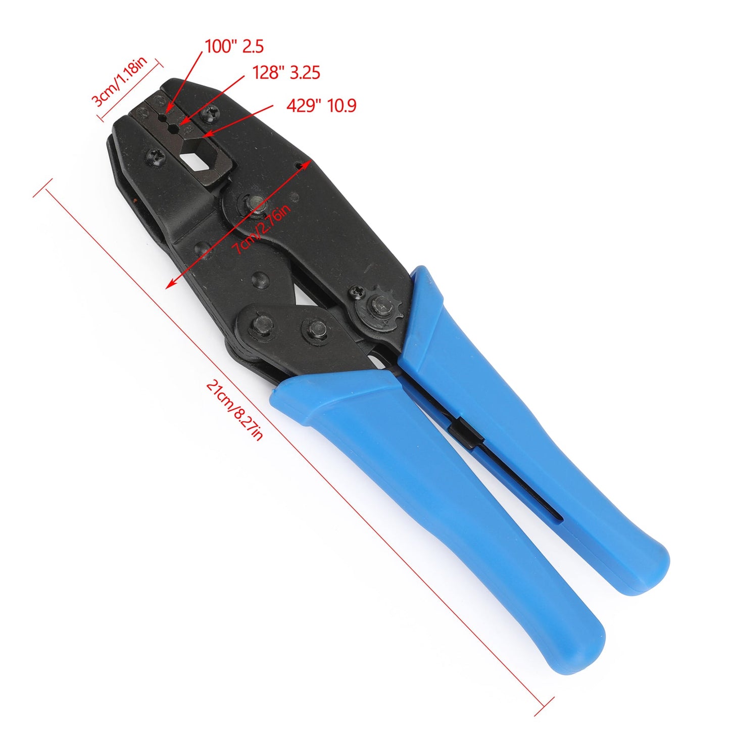 9" Professional Hex Crimping Tool For F-pin/Coax/BNC SMA Connectors etc.