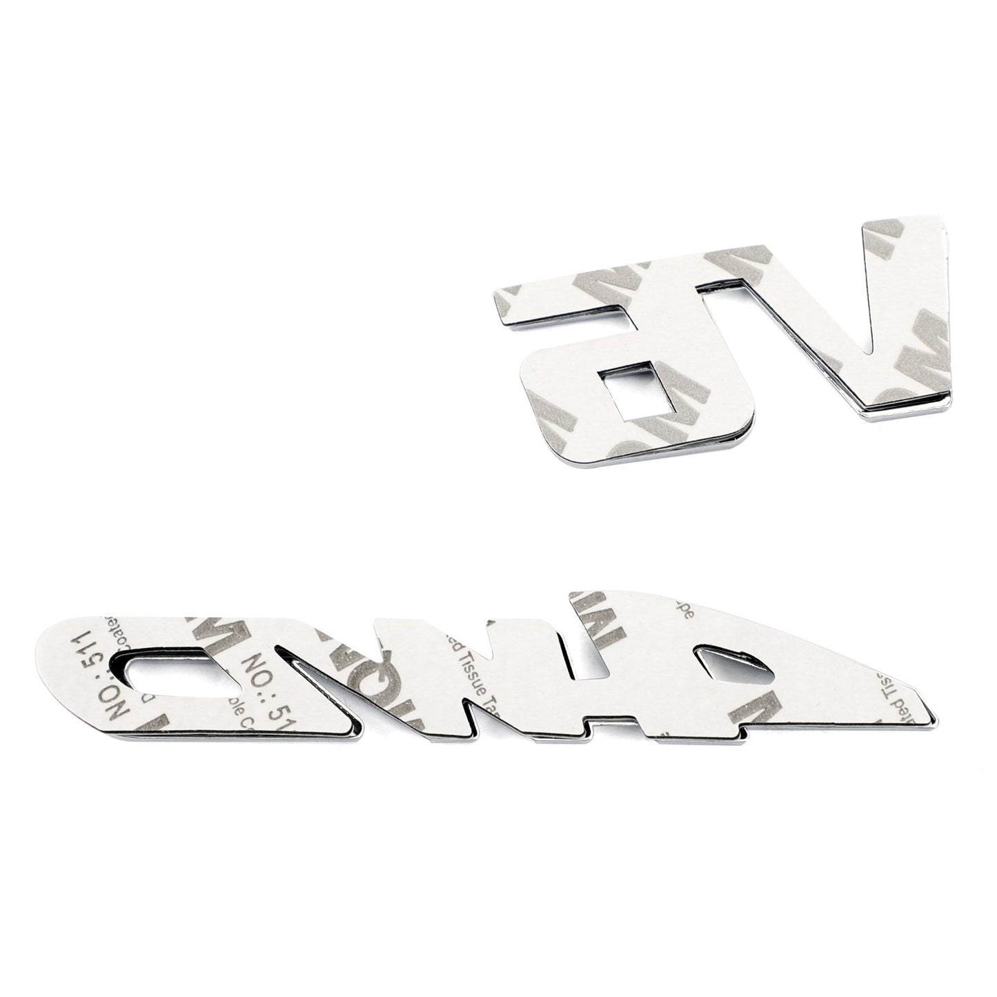 3D Chrome Metal 4WD Car Trunk Rear Fender Emblem Badge Decal Sticker 4WD SUV V6