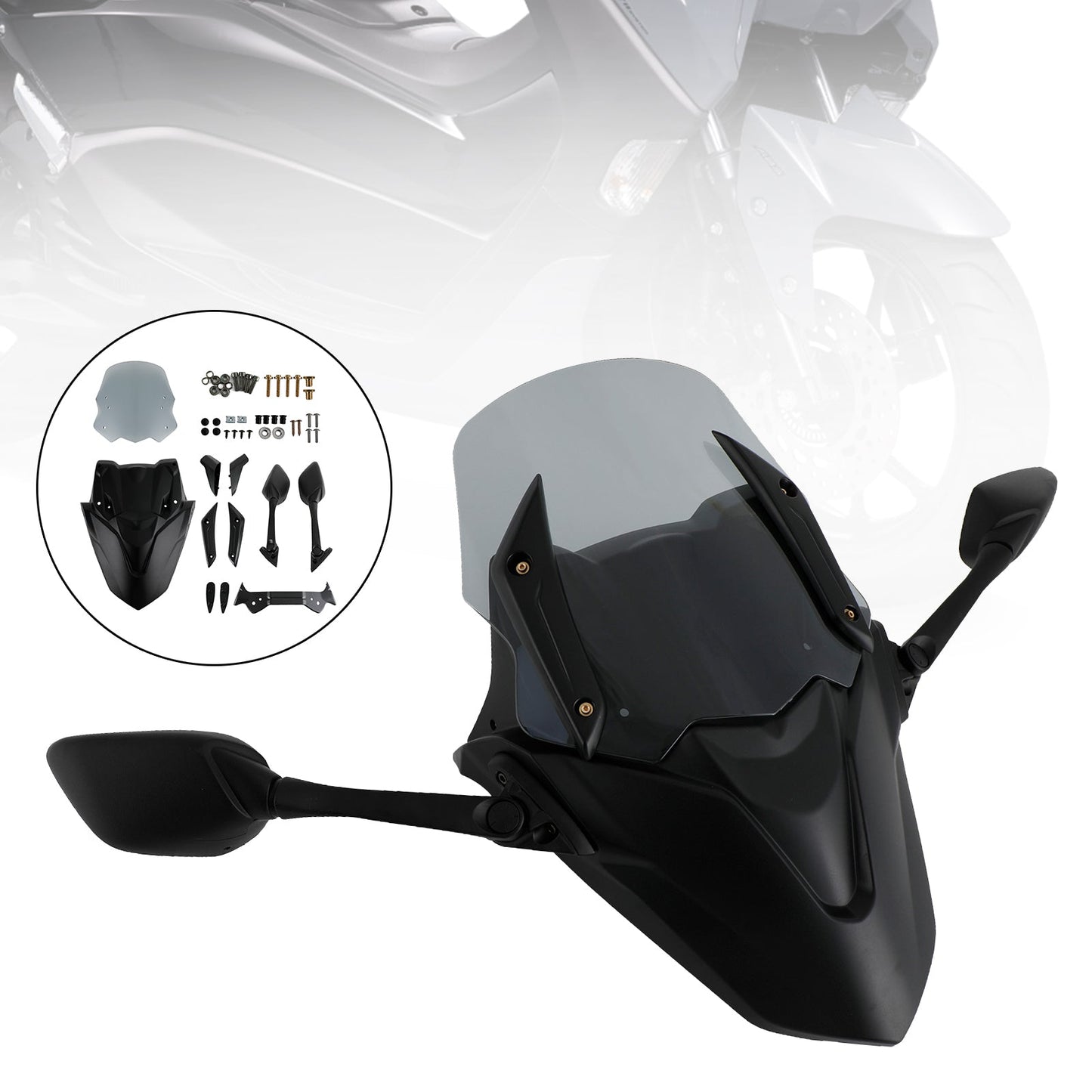 ABS Motorcycle Windshield WindScreen fit for Yamaha NMAX155 N-MAX 155 2021-2023