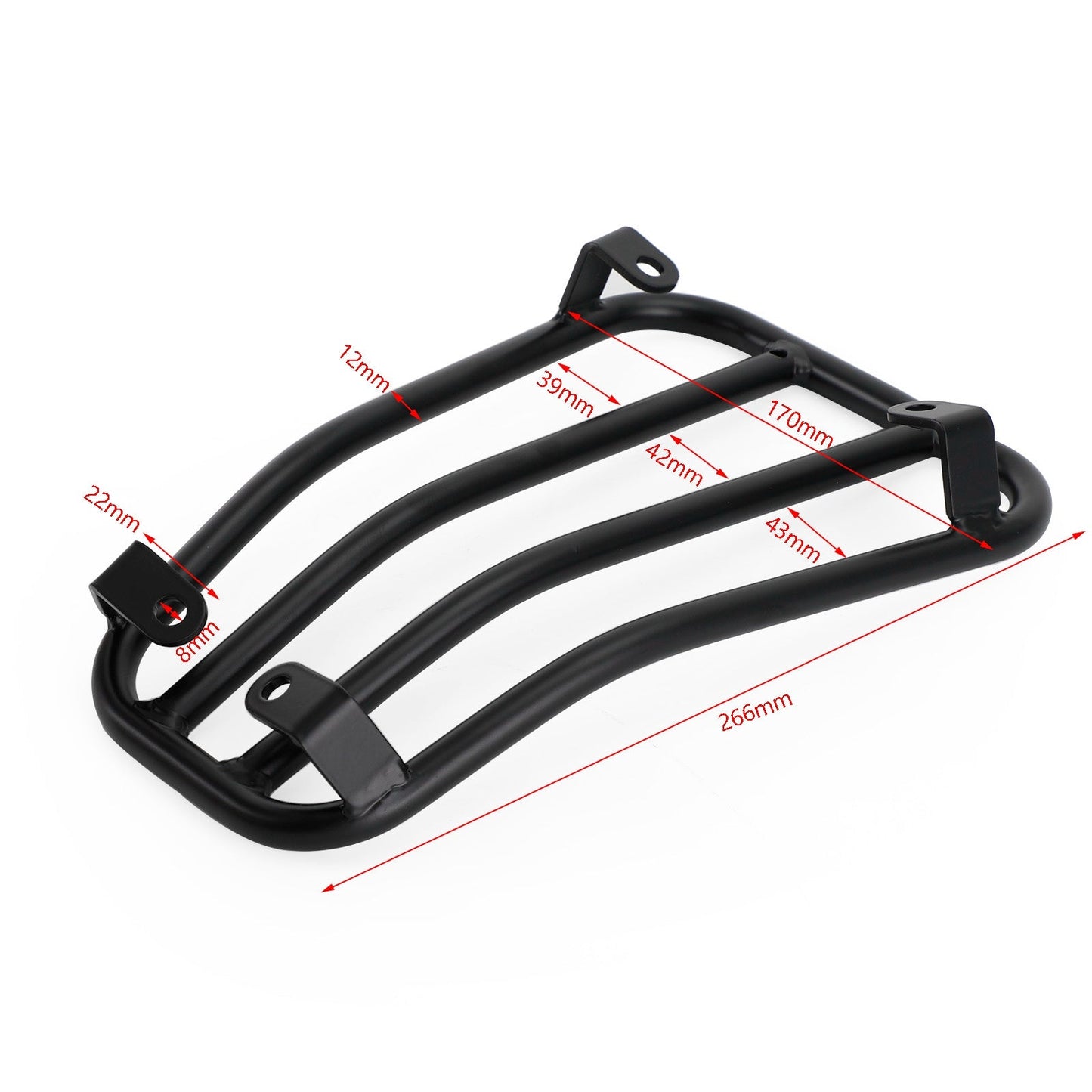 Floor Board Rack Carrier Matt Black For Vespa Primavera Sprint 50 125 150