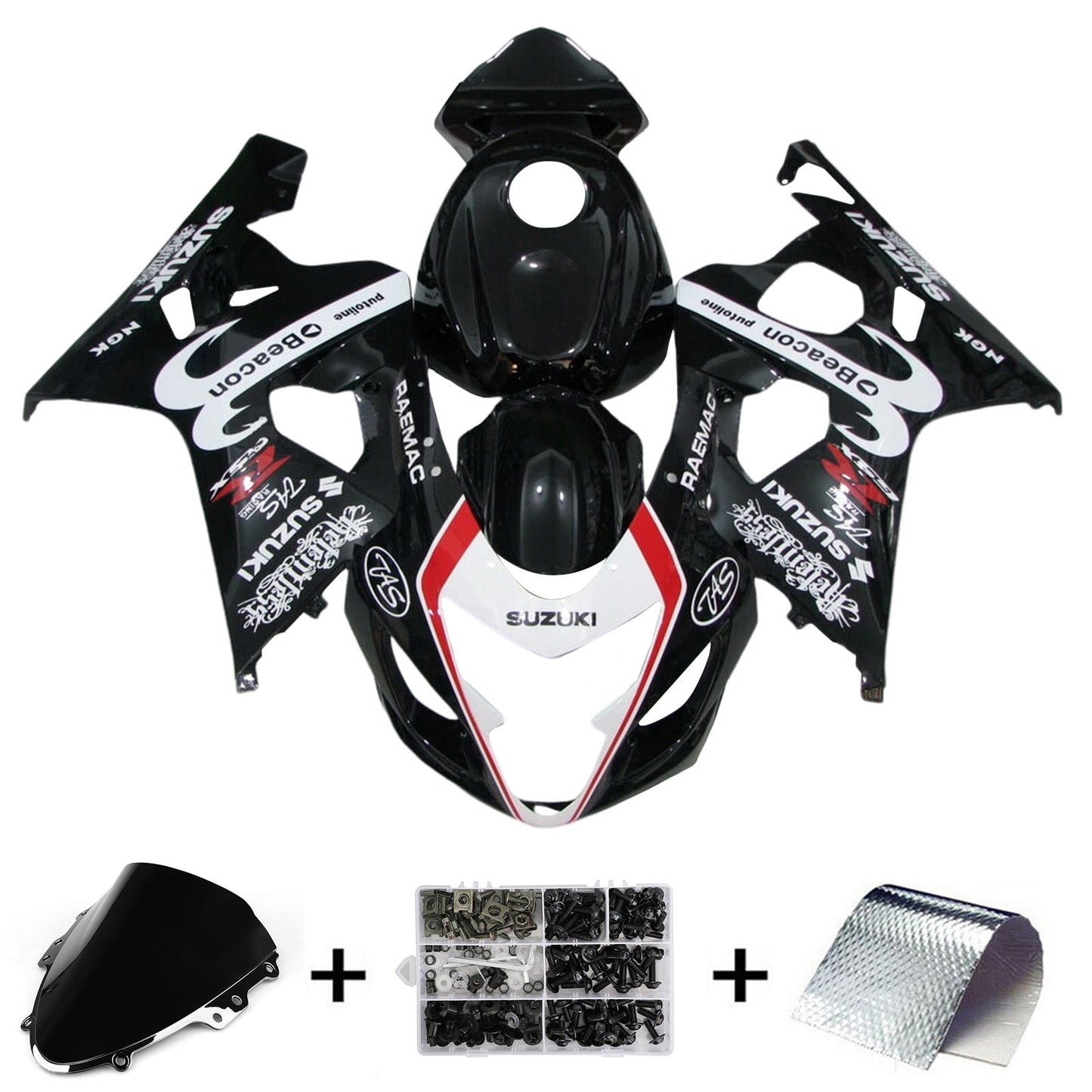 2004-2005 Suzuki GSXR 600/750 K4 Injection Fairing Kit Bodywork Plastic ABS