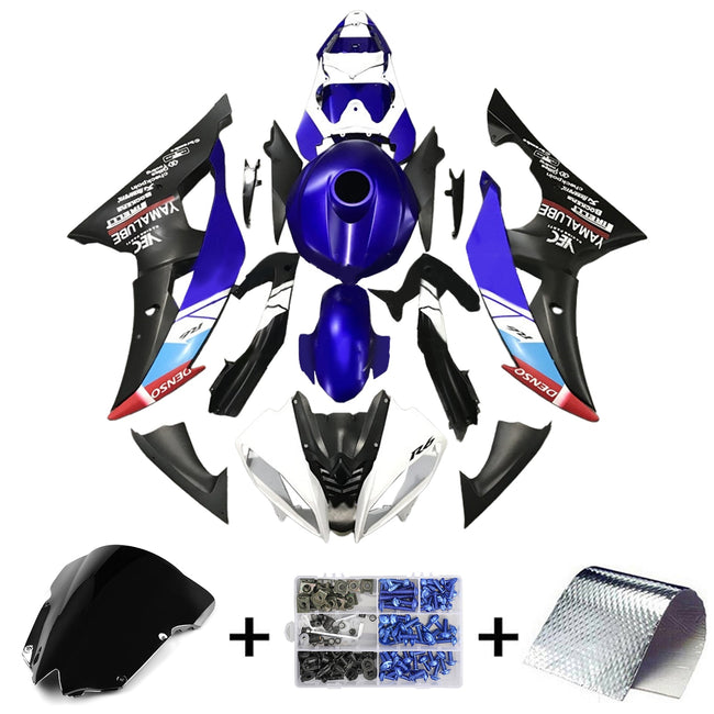 2008-2016 Yamaha YZF 600 R6 Fairing Kit Bodywork Plastic ABS