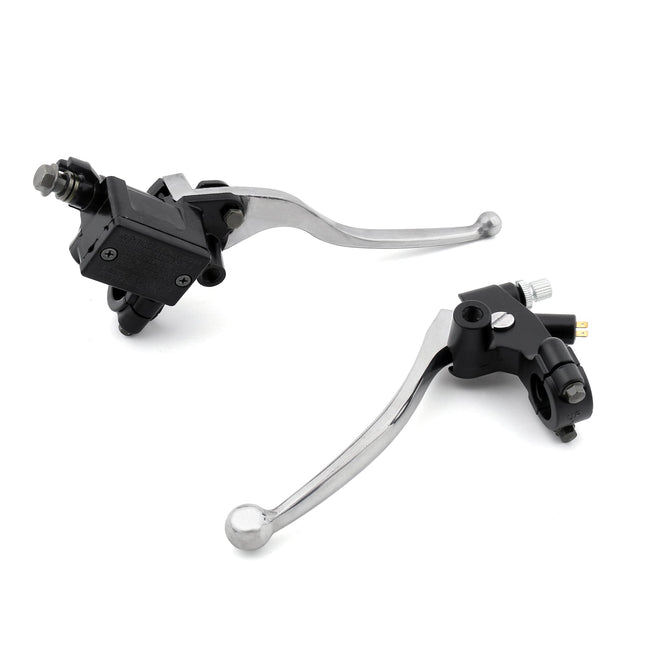 7/8" 22mm Handlebar Reservoir Brake Clutch Levers For Honda CA250