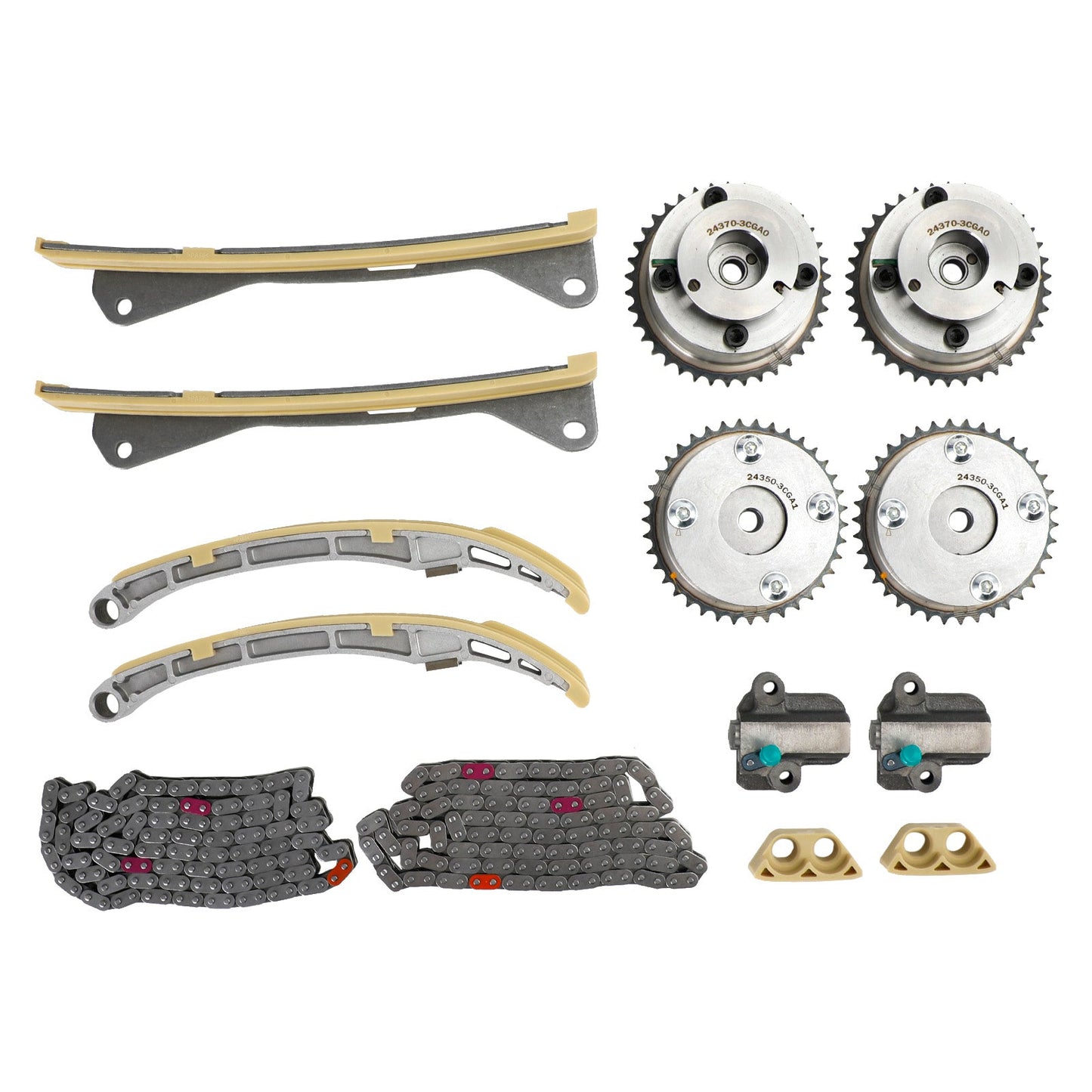 2012-2017 Hyundai Azera 3.3L Timing Chain Kit 24350-3CGA1 24410-3CGA3