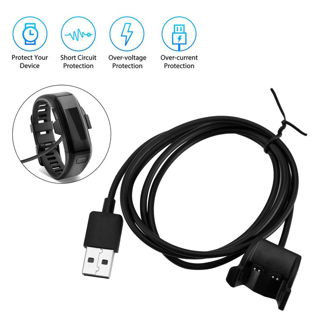 USB Charger Charging Data Cable Cord Fit for Garmin Vivosmart HR/HR+ Watch