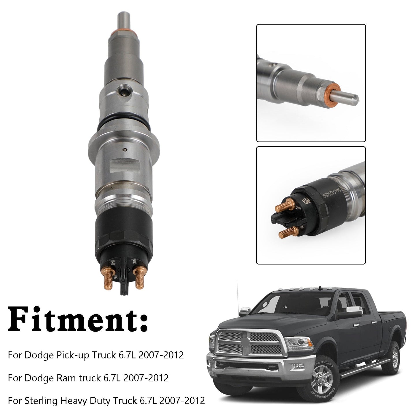 1PCS Common Rail Diesel Fuel Injector fit Dodge Cummins 6.7L Ram Truck 2007-2012