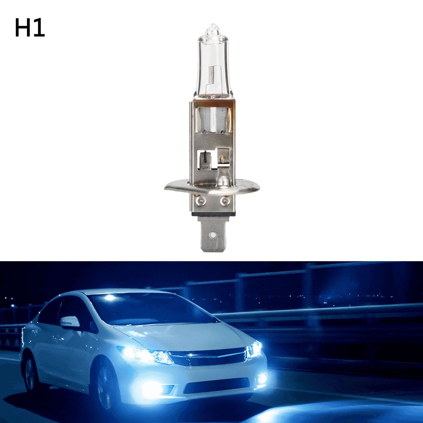 For GE General Lighting Halogen Headlight 50310/1U H1 12V55W P14.5S