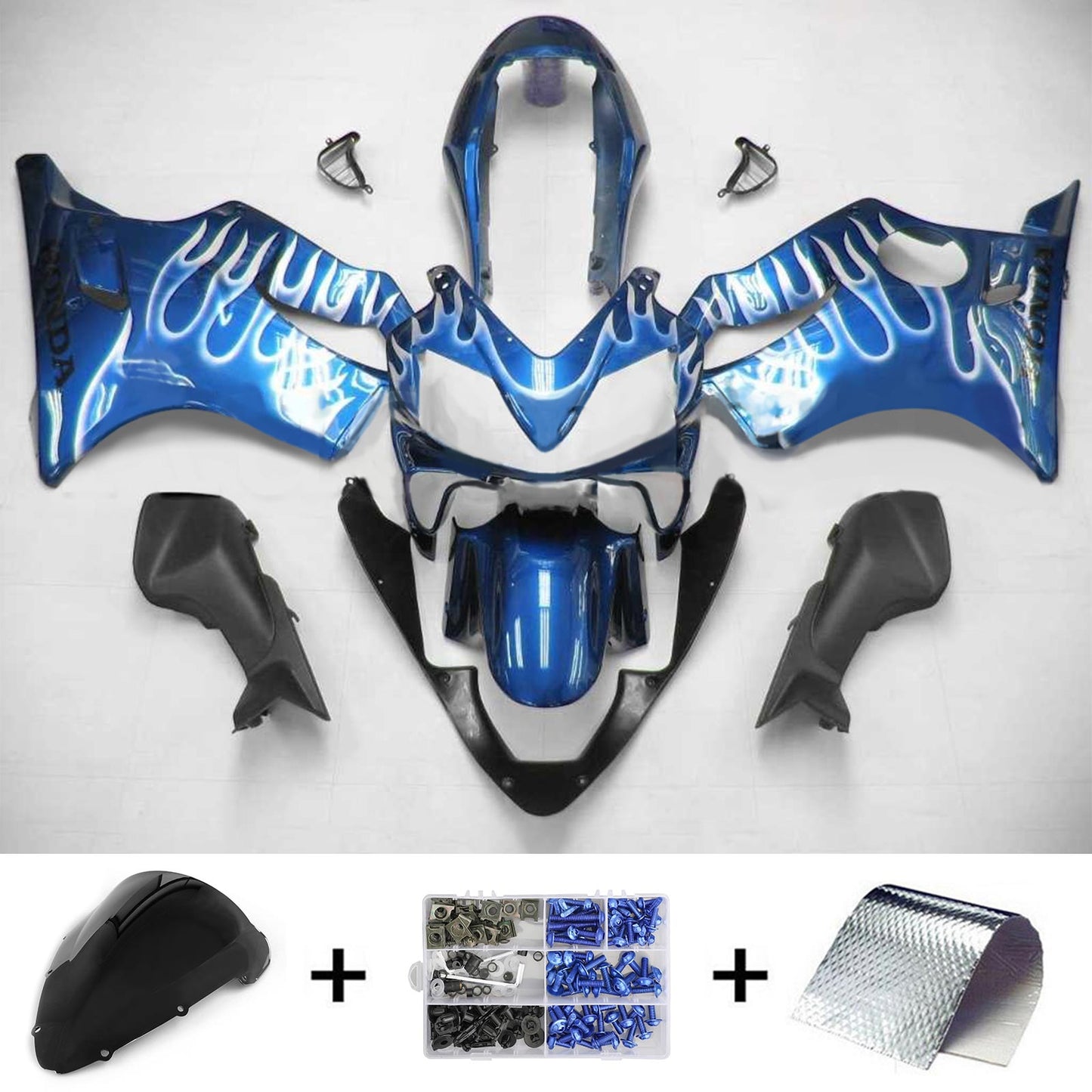 2004-2007 Honda CBR600 F4i Amotopart Injection Fairing Kit Bodywork Plastic ABS #116