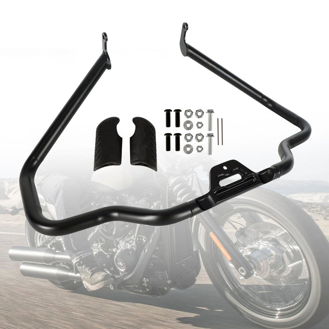 Engine Guard Frame Anti-Crash Bumper Protector For Softail Fat Boy Heritage 18-23