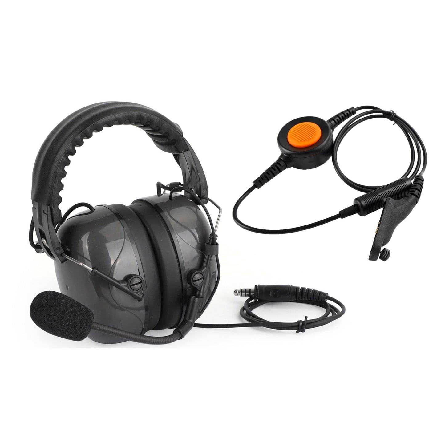 C5 Adjustable Noise Cancelling Headset 6-Pin U94 PTT For XiR P8200/P8208/P8260