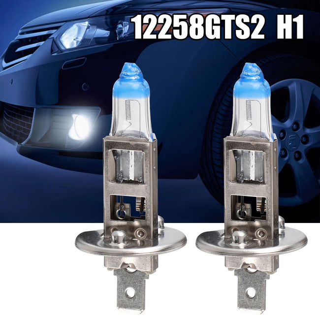 For Philips H1 12258GTS2 Power2Night Halogen Light Bulb +50% Light 12V55W