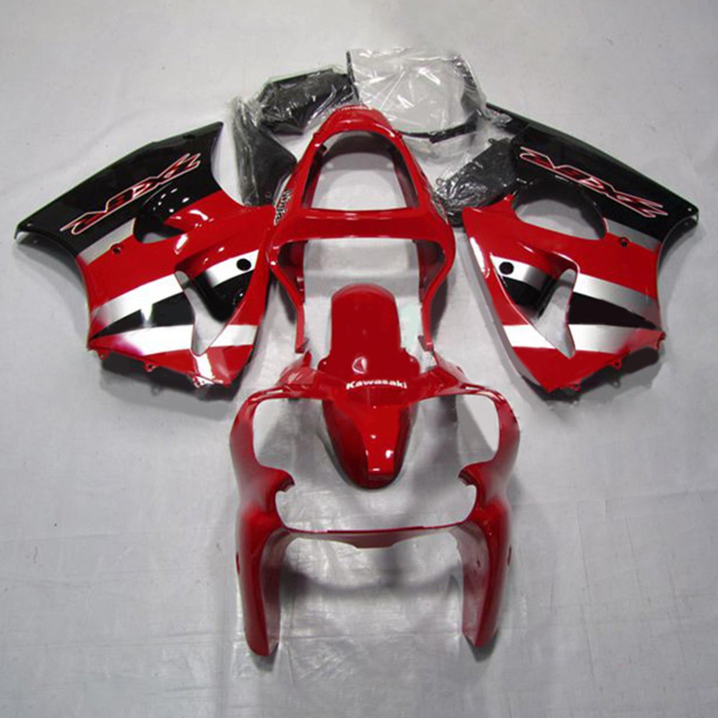 2000-2002 Kawasaki ZX6R 636 2005-2008 ZZR600 Injection Fairing Kit Bodywork#124