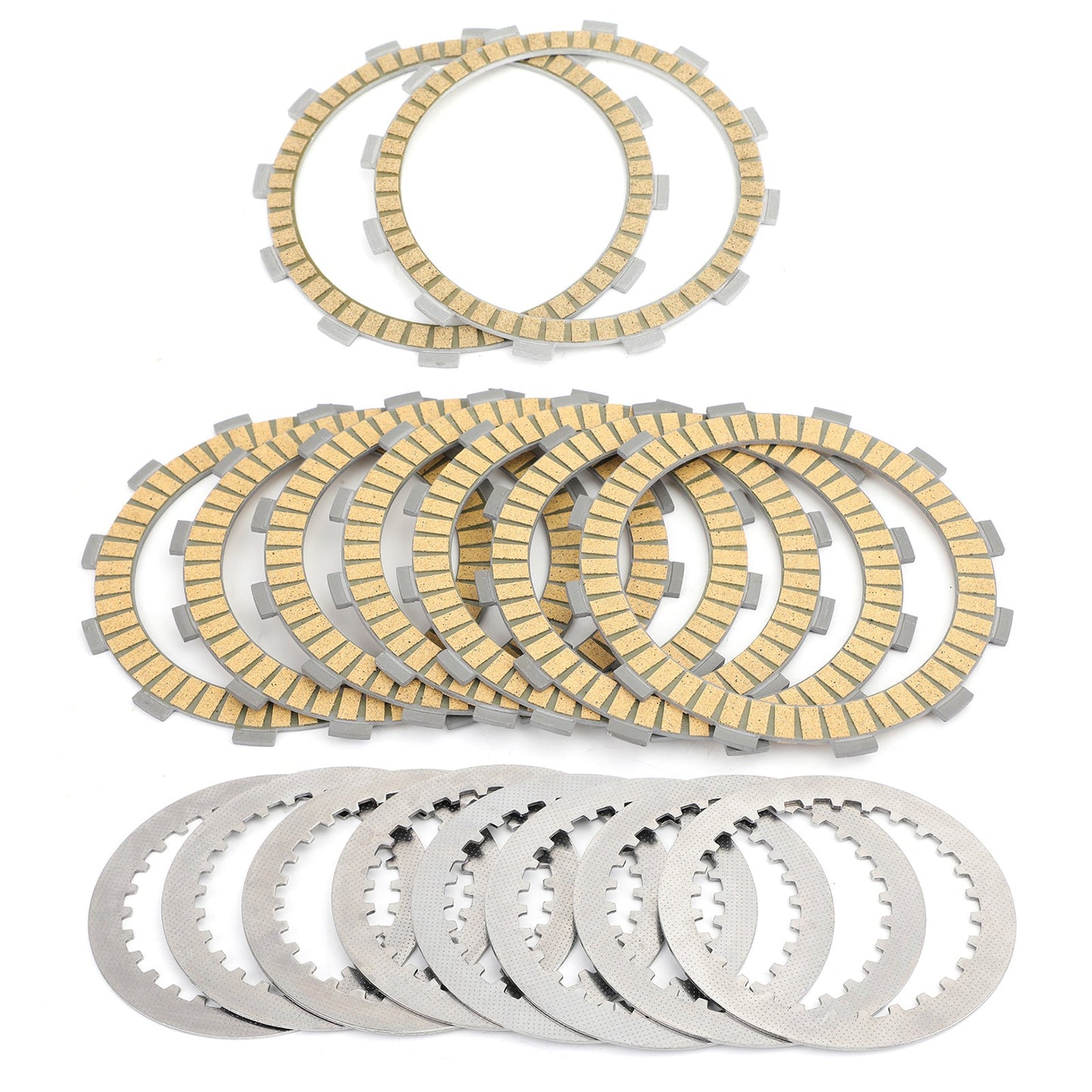 Clutch Plate Kit - Friction & Steel Plates For Triumph Daytona 955i 98-00 Speed Triple (EFI) 97-01 Sprint RS (Up to VIN 139276) 99-01 Sprint ST (Up to VIN 139276) 99-01 T595 Daytona 97 Tiger 900cc (From VIN 71699) 97-98