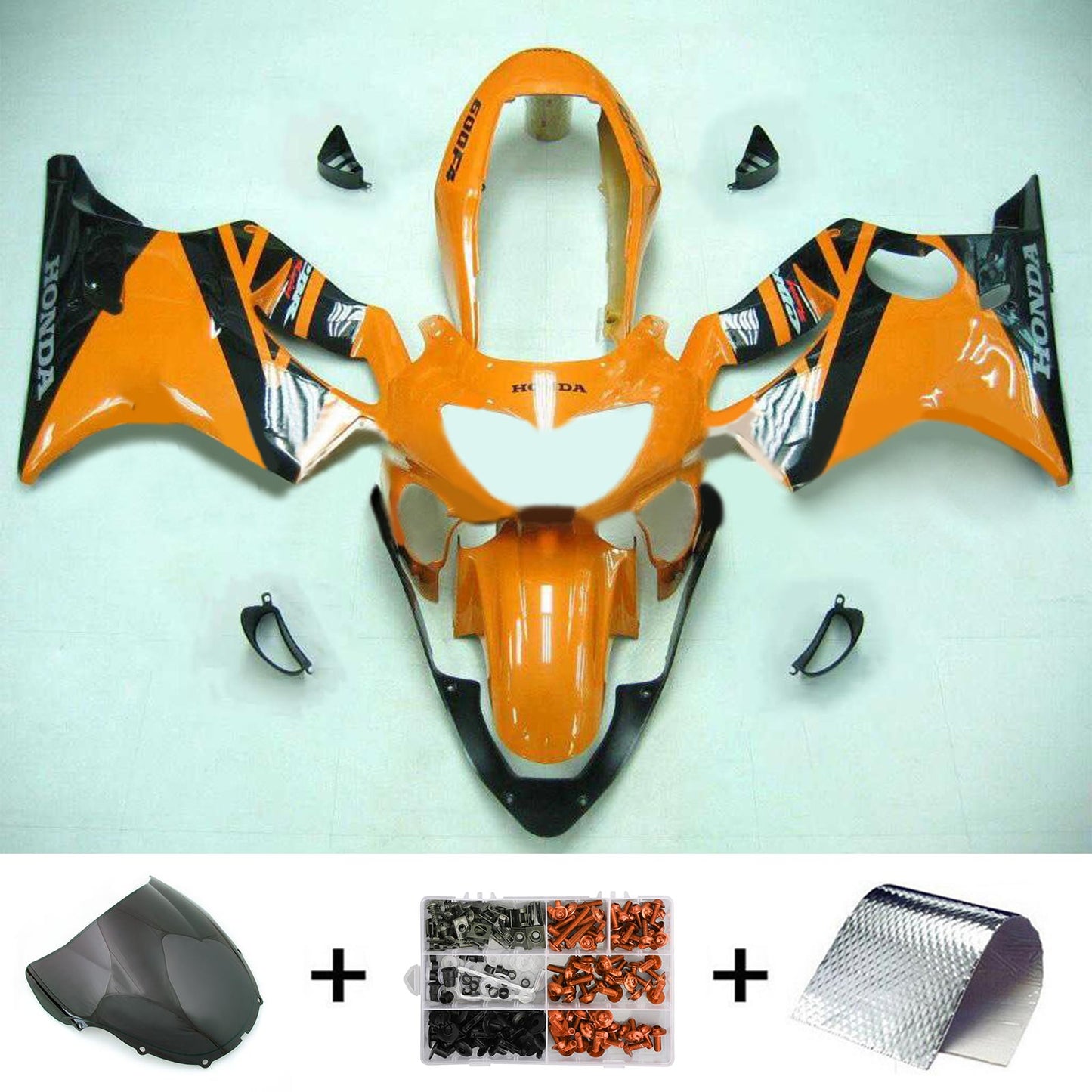 1999-2000 Honda CBR600F4 Amotopart Injection Fairing Kit Bodywork Plastic ABS #111