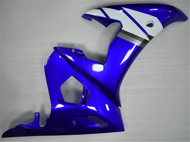 2003-2004 Yamaha YZF R6 Amotopart Fairing Blue White Kit