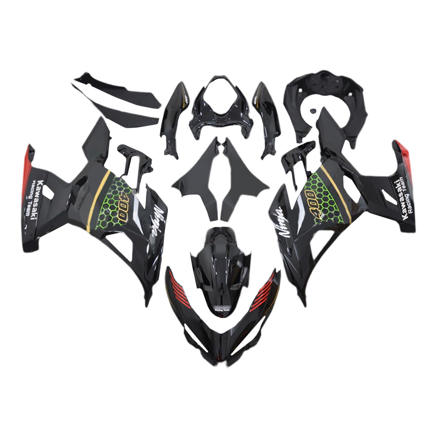 2018-2023=4 Kawasaki EX400 Ninja400 Fairing Kit Bodywork Plastic ABS