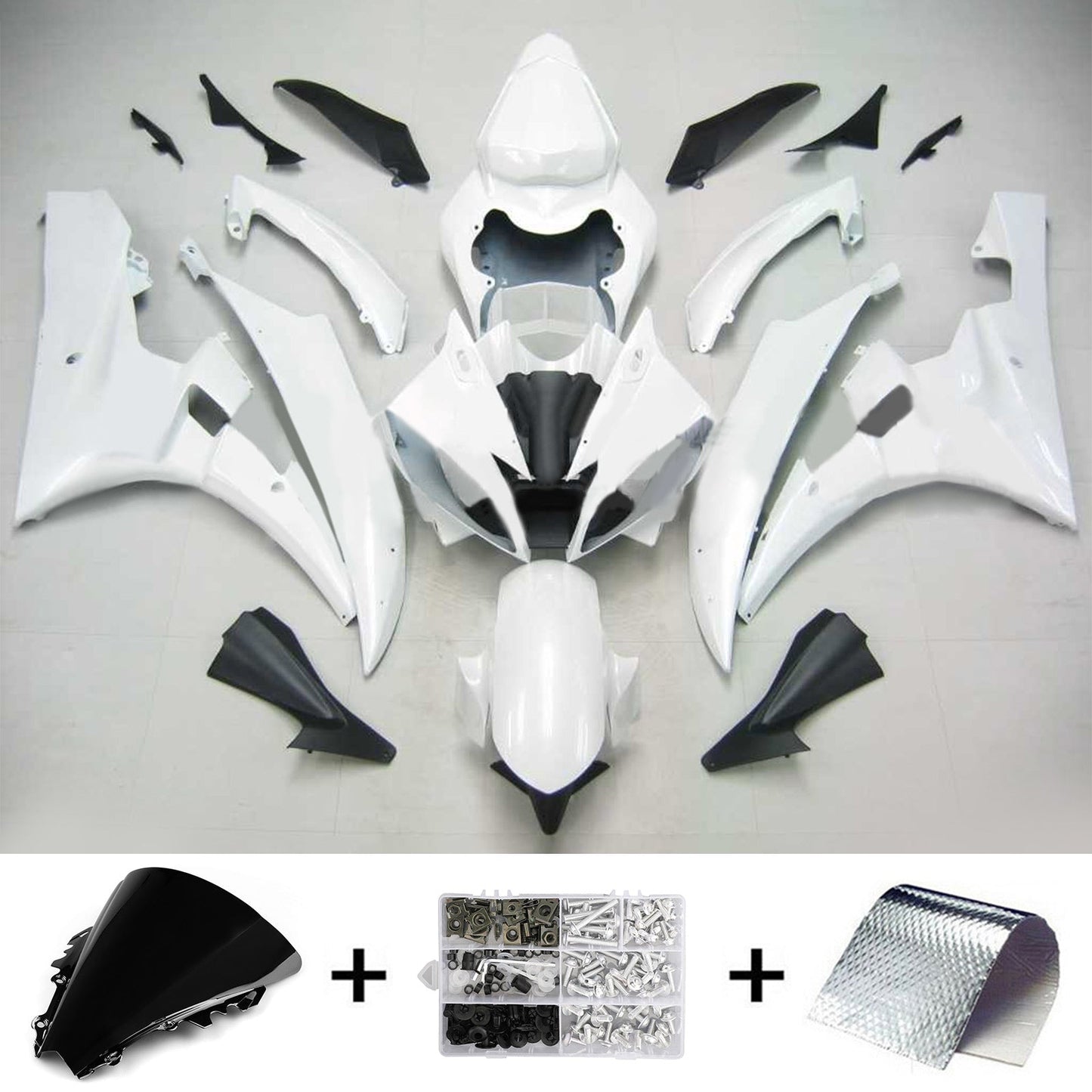 2006-2007 Yamaha YZF 600 R6 Amotopart Injection Fairing Kit Bodywork Plastic ABS #103