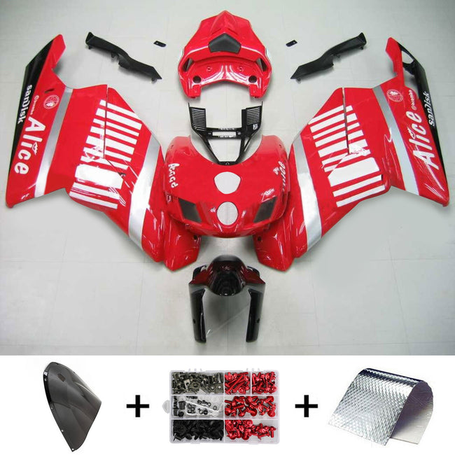 2005-2006 Ducati 999 749 Amotopart Fairing Kit Bodywork ABS #103