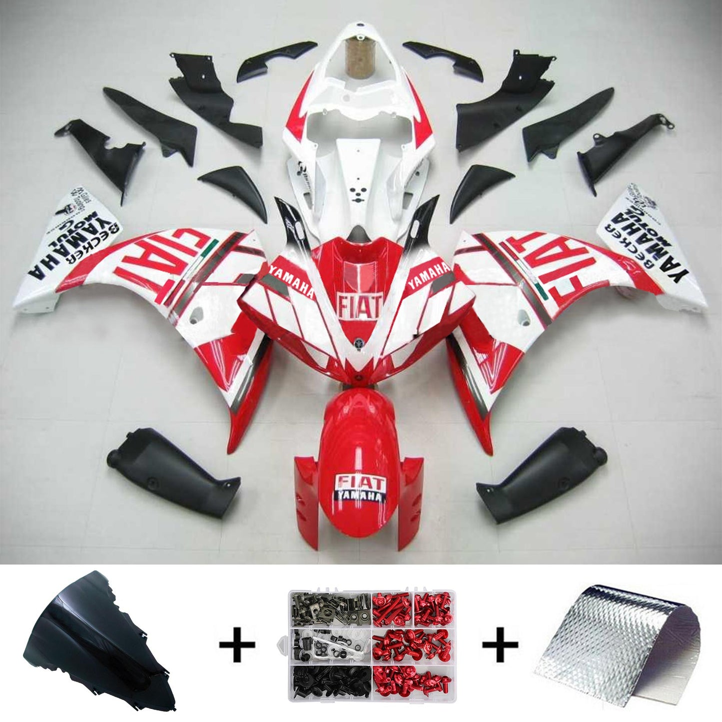 2009-2011 Yamaha YZF 1000 R1 Injection Fairing Kit Bodywork Plastic ABS #129