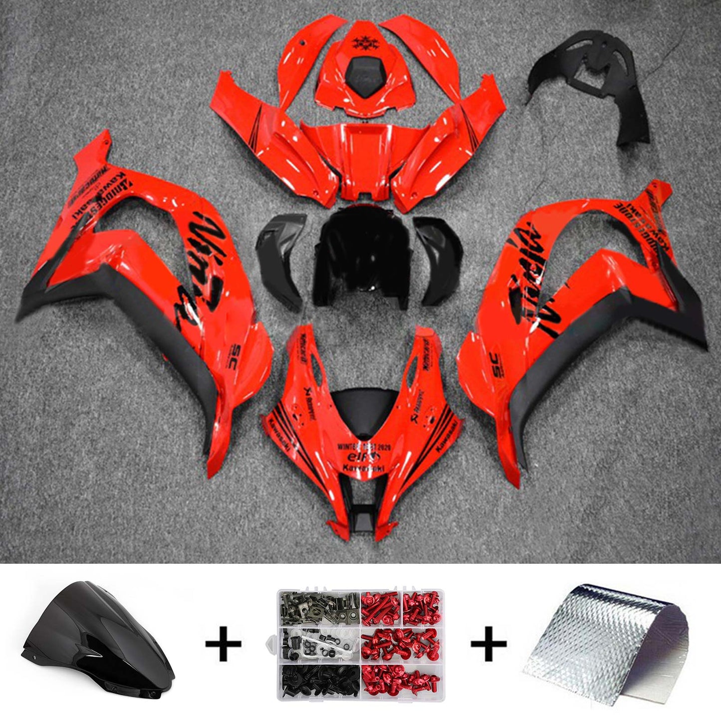 2016-2020 Kawasaki ZX10R Injection Fairing Kit Bodywork Plastic ABS#165