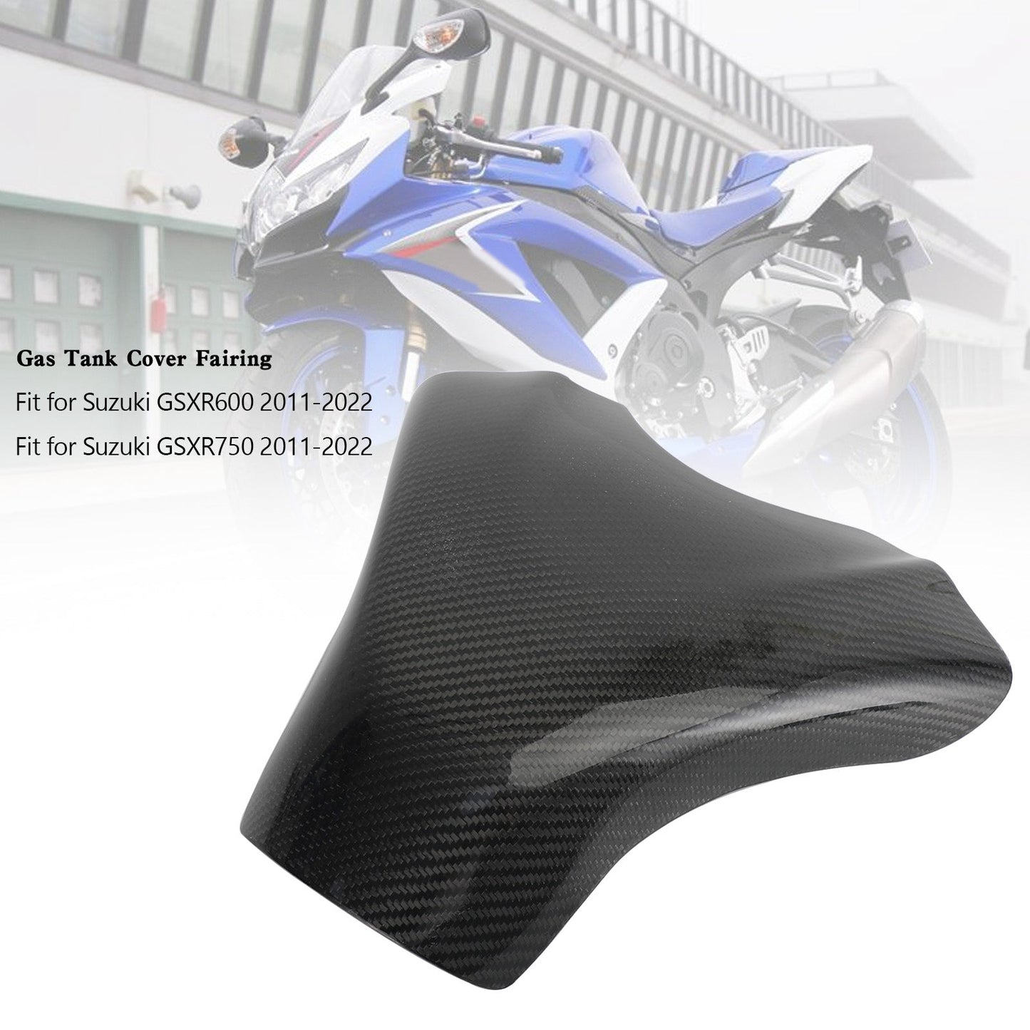 Suzuki GSXR600 GSXR 750 2011-2022 Carbon Gas Tank Cover Fairing Protector