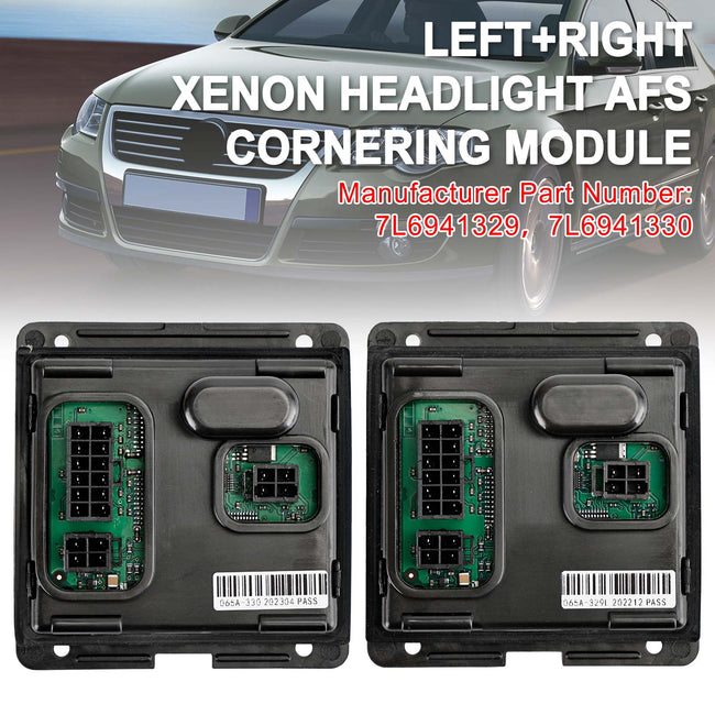 VW Passat Left+Right Headlight AFS Cornering Module 7L6941329 7L6941330